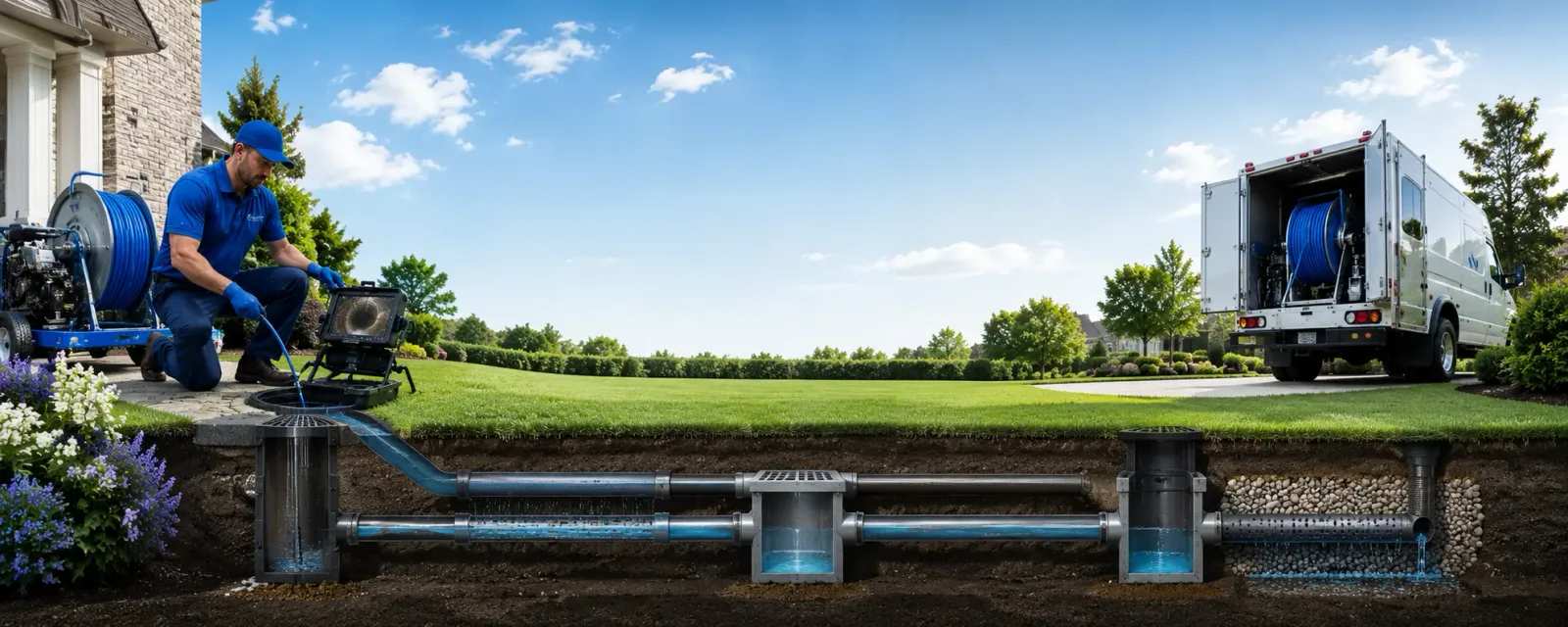 Outdoor drain cleaning information for Port Jefferson, OH